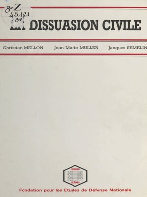 cover image of La Dissuasion civile